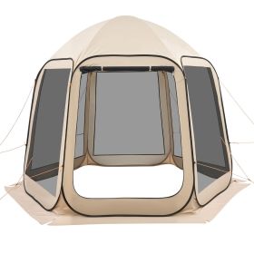 Screen House Tent, 10 x 9.2 ft, 4-8 Person Pop Up Screen Tent, Portable Screened in Canopy with Carry Bag, Netting Sides, Ground Stakes, for Garden