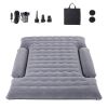 Truck Bed Air Mattress, for 6-6.5 ft Full Size Truck Beds, Inflatable Air Mattress Camping Bed with 12V Air Pump 2 Pillows, Carry Bag