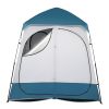 229*229*122cm Oxford Cloth Double Dressing Tent Blue/White