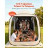 Screen House Tent, 6 x 6 ft, 4-6 Person Pop Up SUV Tailgate Tent, Portable Screened in Canopy with Carry Bag, Netting Sides, for Car Camping, Garden
