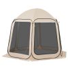 Screen House Tent, 10 x 9.2 ft, 4-8 Person Pop Up Screen Tent with Extended Awning, Portable Screened in Canopy with Carry Bag, Netting Sides