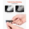 Keychain Flashlight, Rechargeable Mini LED Flashlight, 200 High Lumens Pocket-Sized Flashlight with 2 Lighting Modes