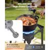Single Burner Outdoor Propane Gas Stove, 100,000 BTU Propane LPG Gas Camping Stove, Heavy Duty Carbon Steel Outdoor Cooker
