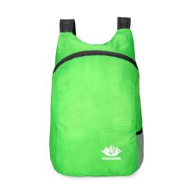 Eco-friendly Portable And Foldable Lightweight Outdoor Backpack For Travel, Hiking, Cycling, Sport (Color: Green)