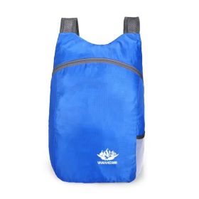 Eco-friendly Portable And Foldable Lightweight Outdoor Backpack For Travel, Hiking, Cycling, Sport (Color: Blue Color)