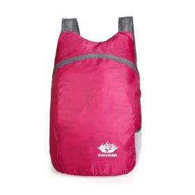 Eco-friendly Portable And Foldable Lightweight Outdoor Backpack For Travel, Hiking, Cycling, Sport (Color: Red)