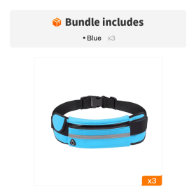 Unisex Sports Waist Belt (Color: Blue*3)