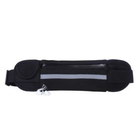 Unisex Sports Waist Belt (Color: Black)