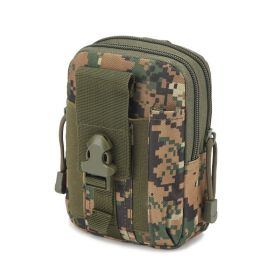 Attachable Waist Pouch For Camping, Travel, Running (Color: Jungle Digital)