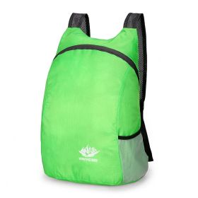 Bundle: Eco-friendly Portable And Foldable Small Backpack For Camping Hiking Climbing Trekking (Color: Green)
