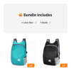 Bundle: Eco-friendly Portable And Foldable Small Backpack For Camping Hiking Climbing Trekking