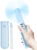 Handheld Fan with 4500 mAh Powerbank Max 37 Hours Runtime, Pocket Portable Battery Operated or USB Powered Folding Personal Fan, 3 Speeds