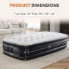 Air Mattress - 18" Inflatable Blow Up Mattress Airbed with Built-in High Capacity Pump, Double Height, Adjustable, Non-Slip Bottom Design