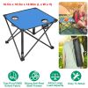 1Pc Foldable Camping Table Portable Picnic Table Lightweight Travel Desk with 2 Cup Holders Carrying Bag