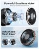 Portable Handheld Fan, Portable Fan Rechargeable, 4000mAh, 180° Adjustable, 6 Speed Wind, Display Electricity in Real Time